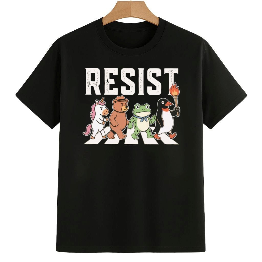 Resist Anti ICE Frog Unicorn Raccoon Bear Dinosaur Protest Shirt Portland Frog Protest Merch Resist Anti ICE Frog Unicorn Raccoon Bear Dinosaur Protest Shirt Portland Frog Protest Merch