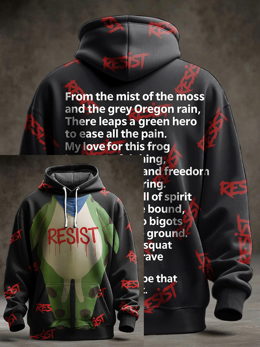 Resist Frog Hoodie Portland Frog Against ICE Hoodie Gifts for Liberal Him Her Resist Frog Hoodie Portland Frog Against ICE Hoodie Gifts for Liberal Him Her