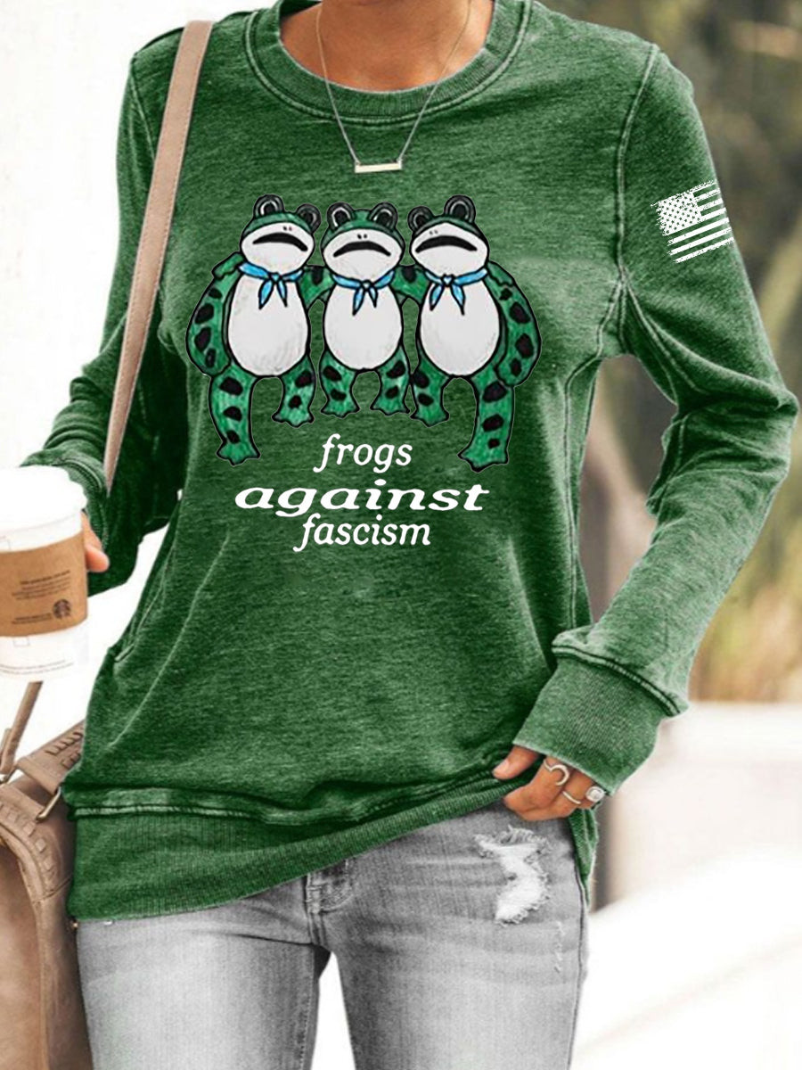 Resist Frog Sweatshirt Resist Frogs Against Fascism Sweatshirt No Kings In America Merch Resist Frog Sweatshirt Resist Frogs Against Fascism Sweatshirt No Kings In America Merch