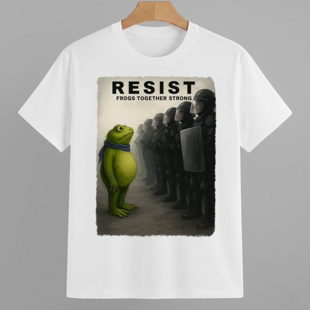 Resist Frogs Together Strong Anti ICE Shirt Anti Fascism Frog Merch Resist Frogs Together Strong Anti ICE Shirt Anti Fascism Frog Merch