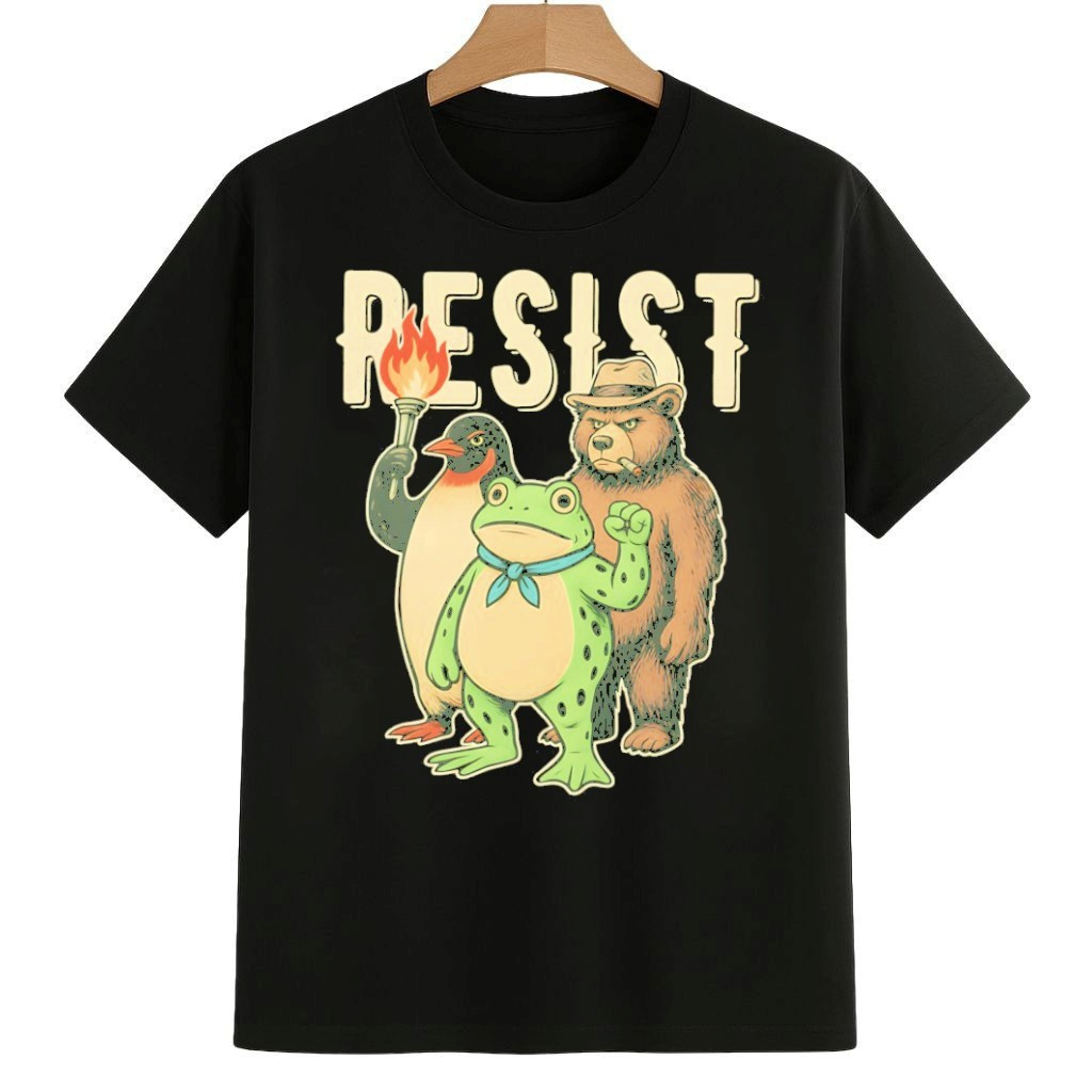 Resist Penguin Frog and Bear Shirt Portland Frog Resist Merch Resist Penguin Frog and Bear Shirt Portland Frog Resist Merch