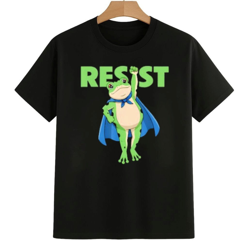Resist Portland 2025 Frog Empower Justice Equality Art Shirt Anti ICE Frog Merch