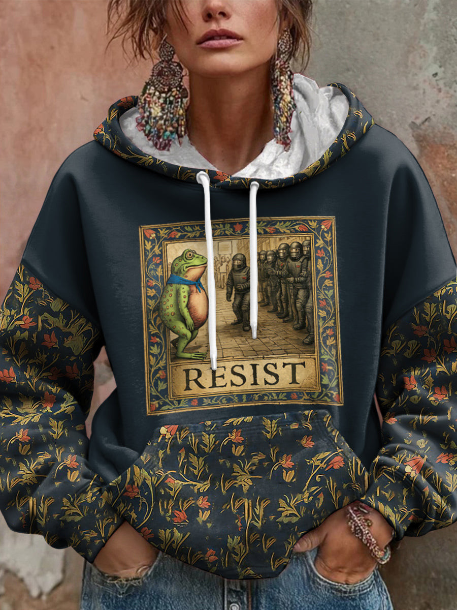Resist Portland Frog Hoodie Anti ICE Frog Hoodie No Kings In America Apparel Gifts For Mom Resist Portland Frog Hoodie Anti ICE Frog Hoodie No Kings In America Apparel Gifts For Mom