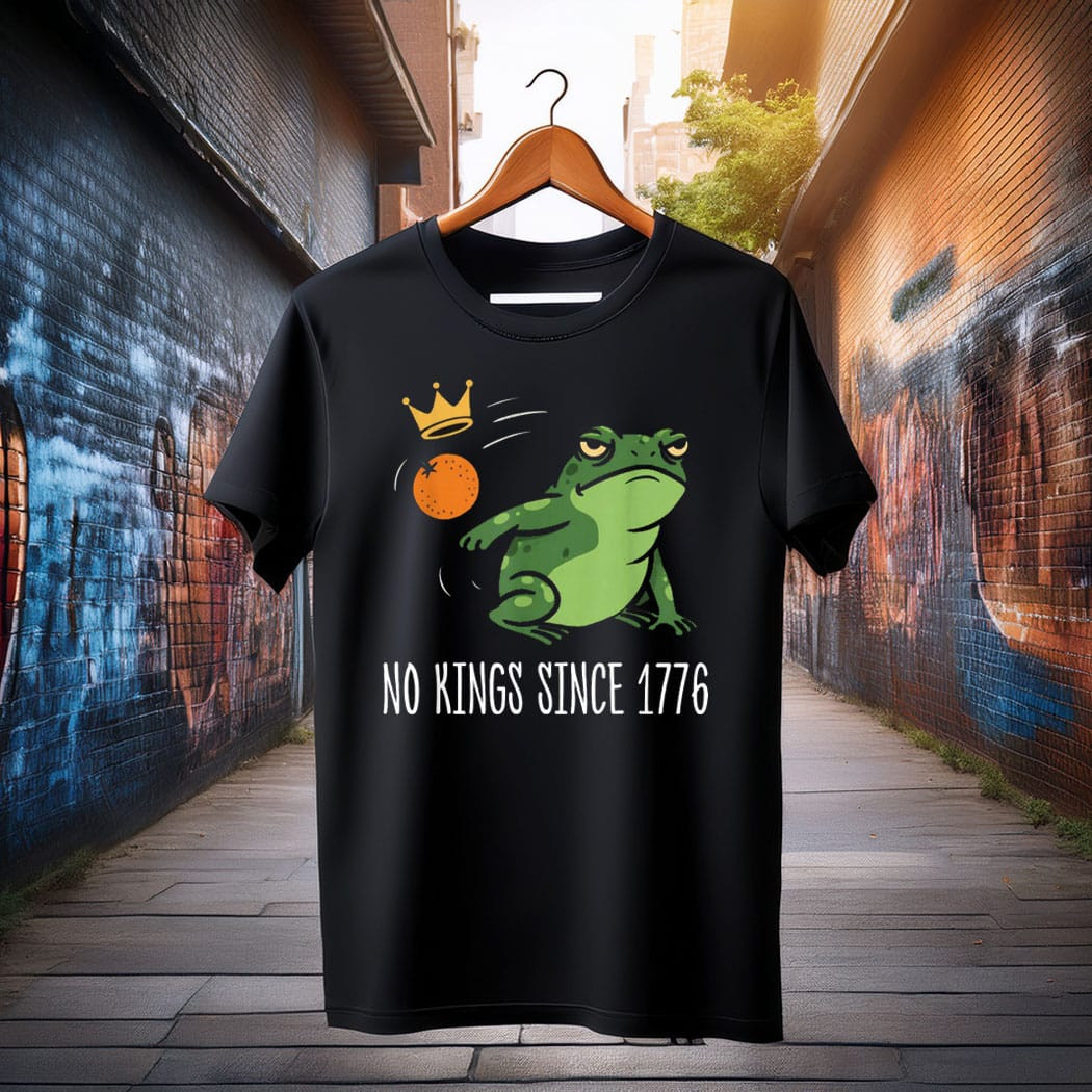 Resist Portland Frog No Kings Since 1776 Frog Protest T-Shirt Anti Fascism Frog Merch Resist Portland Frog No Kings Since 1776 Frog Protest T-Shirt Anti Fascism Frog Merch