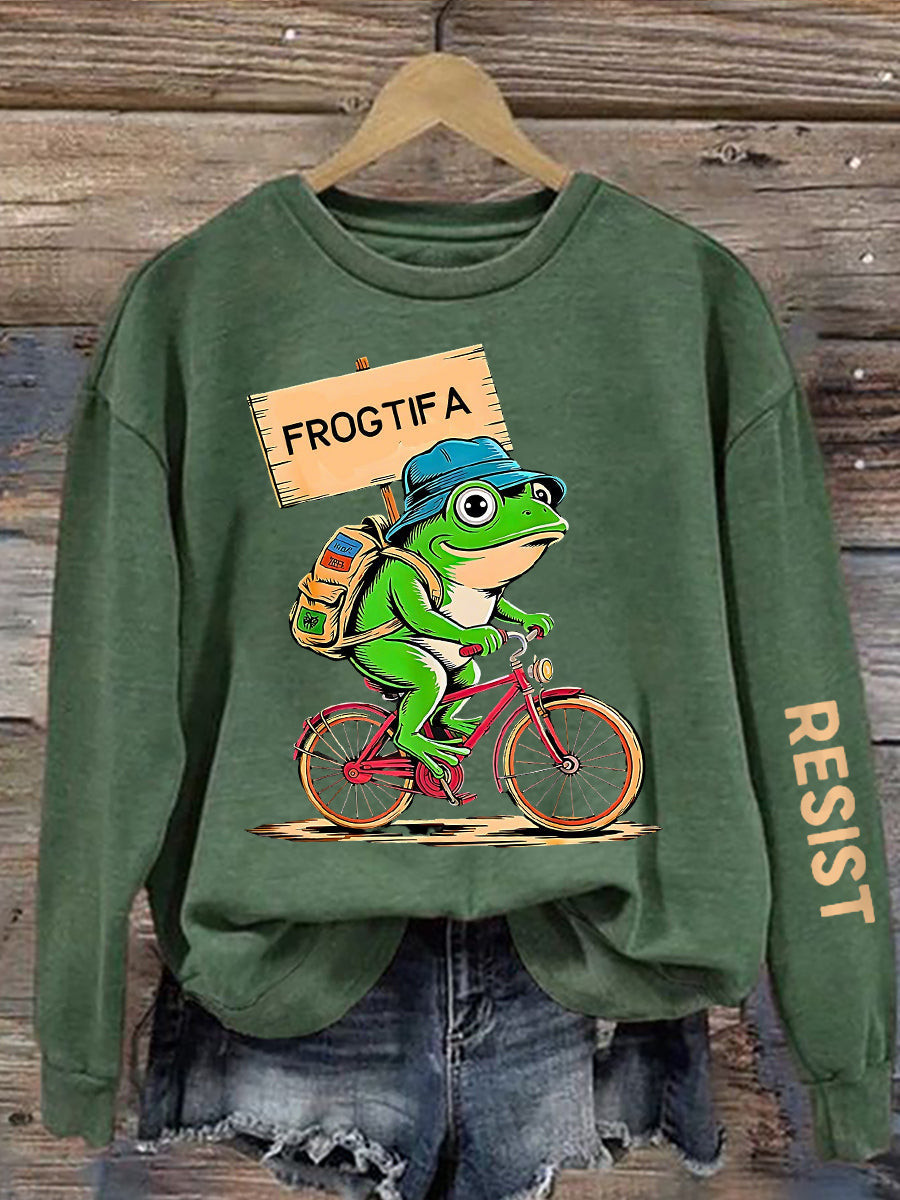 Resist Portland Frog Sweatshirt No Kings Merch No Kings In America Sweatshirt Resist Portland Frog Sweatshirt No Kings Merch No Kings In America Sweatshirt