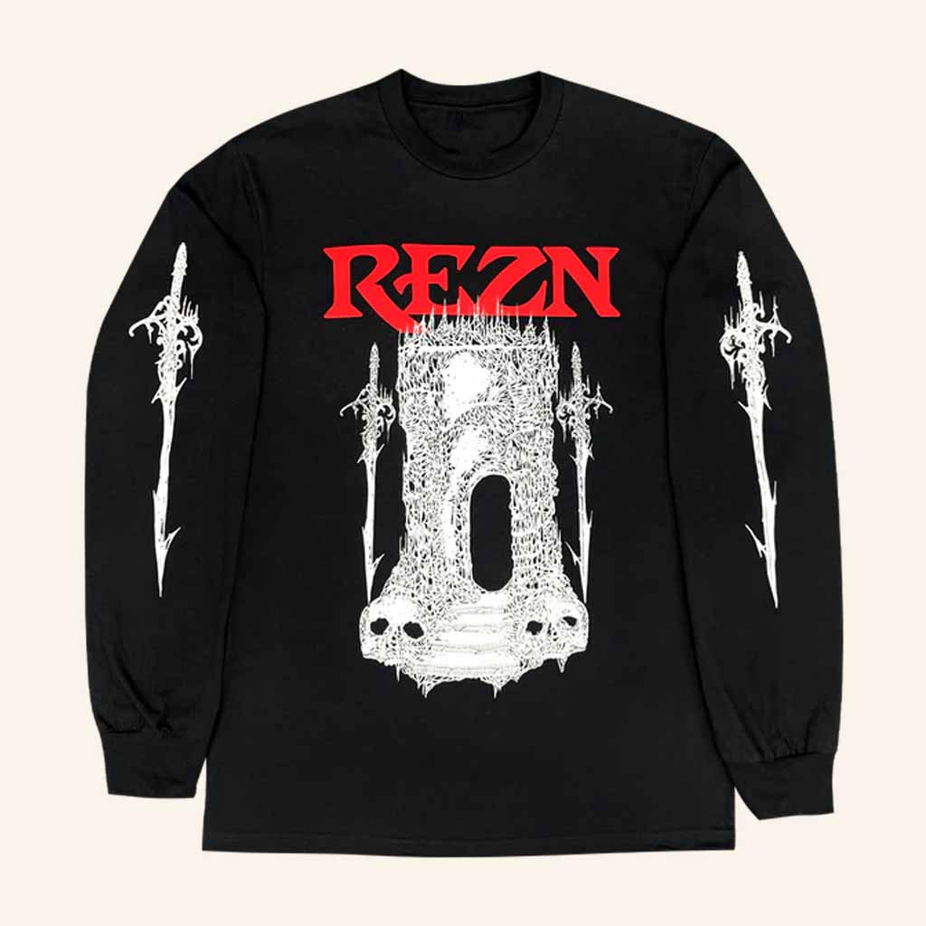REZN Merch Burial Black Long Sleeve Shirt Gift Ideas For Music Lovers REZN Merch Burial Black Long Sleeve Shirt Gift Ideas For Music Lovers