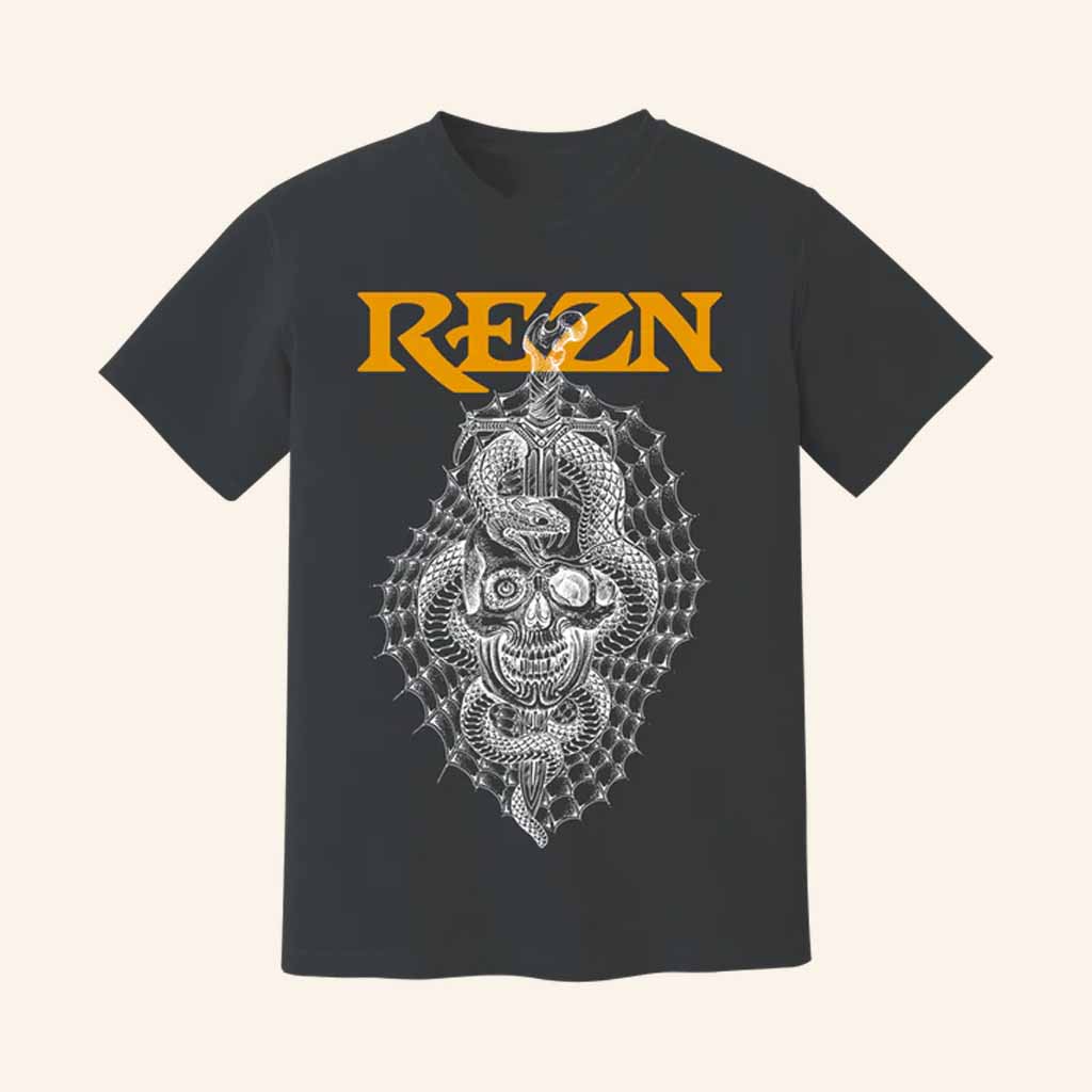 REZN Merch Impaled Black T-Shirt Music Lover Gift Ideas For Him REZN Merch Impaled Black T-Shirt Music Lover Gift Ideas For Him