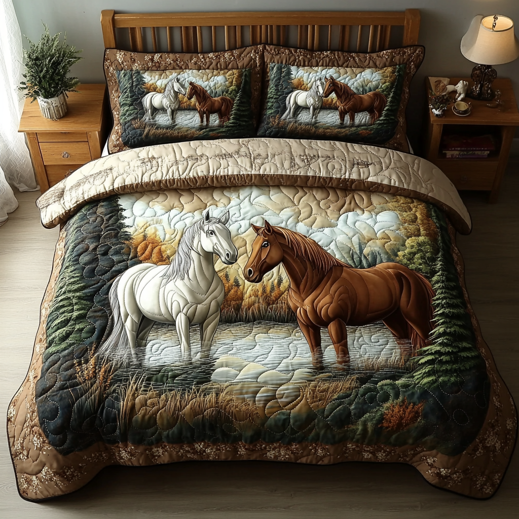 Rider Dream Quilted Bedding Set Duvet Cover Bed Sheet Set Gifts For Horse Enthusiasts Rider Dream Quilted Bedding Set Duvet Cover Bed Sheet Set Gifts For Horse Enthusiasts