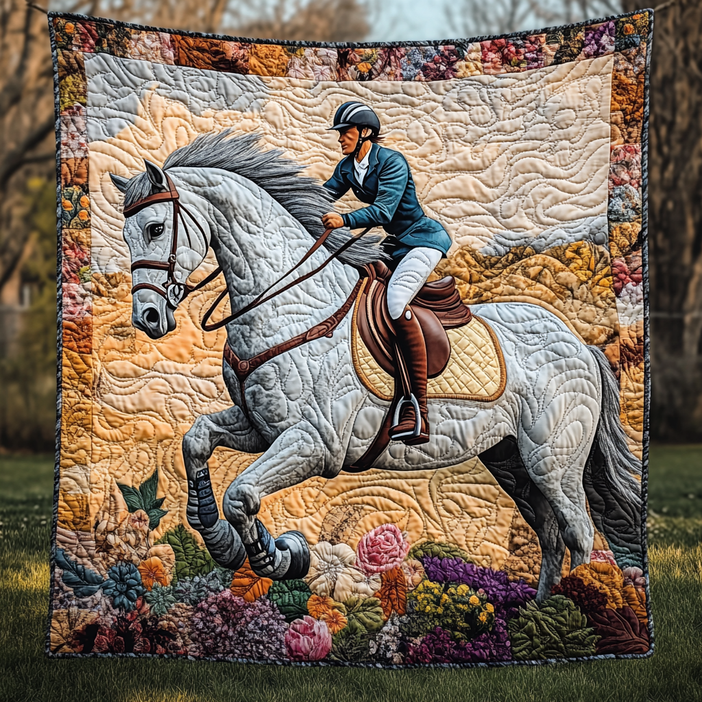 Riding Into the Horizon Quilted Blanket Cute Colorful Blanket Birthday Present Ideas For Horse Lover Riding Into the Horizon Quilted Blanket Cute Colorful Blanket Birthday Present Ideas For Horse Lover