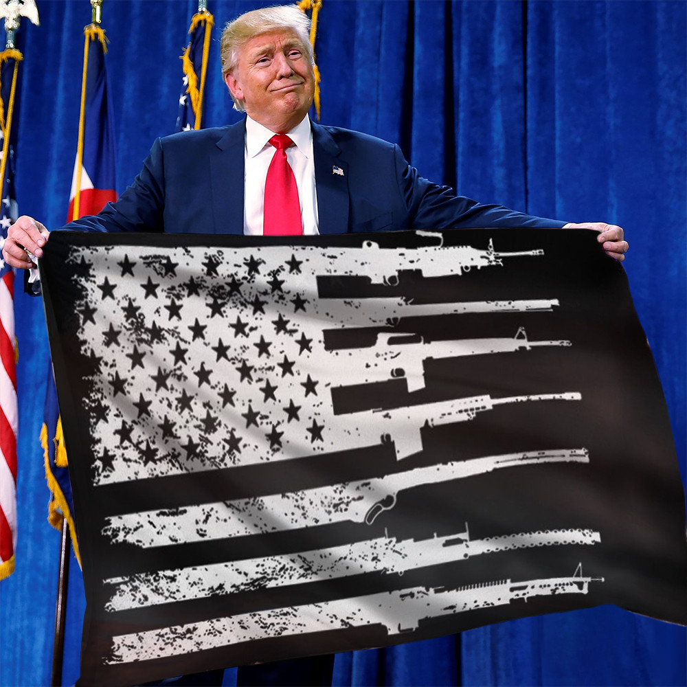 Rifle American Flag Guns USA Flag Support 2ND Amendment Guns Rights Rifle American Flag Guns USA Flag Support 2ND Amendment Guns Rights