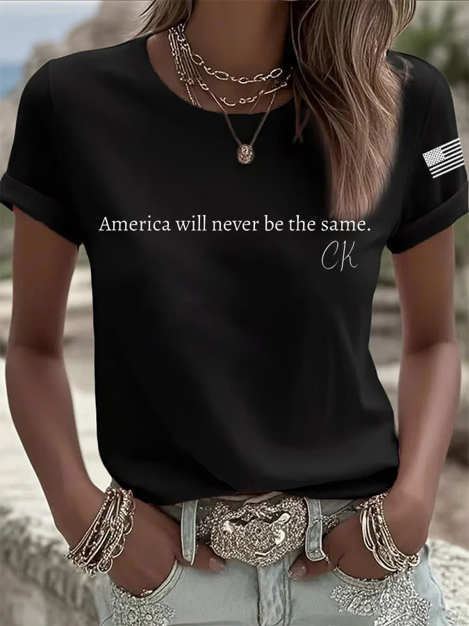 RIP Charlie Kirk Shirt America Will Never Be The Same T-Shirt Charlie Kirk Shooters Merch RIP Charlie Kirk Shirt America Will Never Be The Same T-Shirt Charlie Kirk Shooters Merch