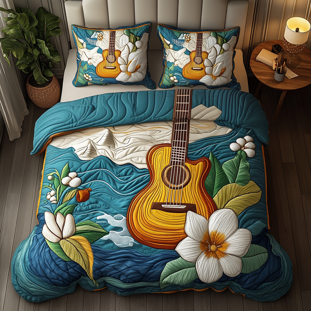 River Petals Quilted Bedding Set Duvet Cover Bedspread Christmas Floral Gifts River Petals Quilted Bedding Set Duvet Cover Bedspread Christmas Floral Gifts
