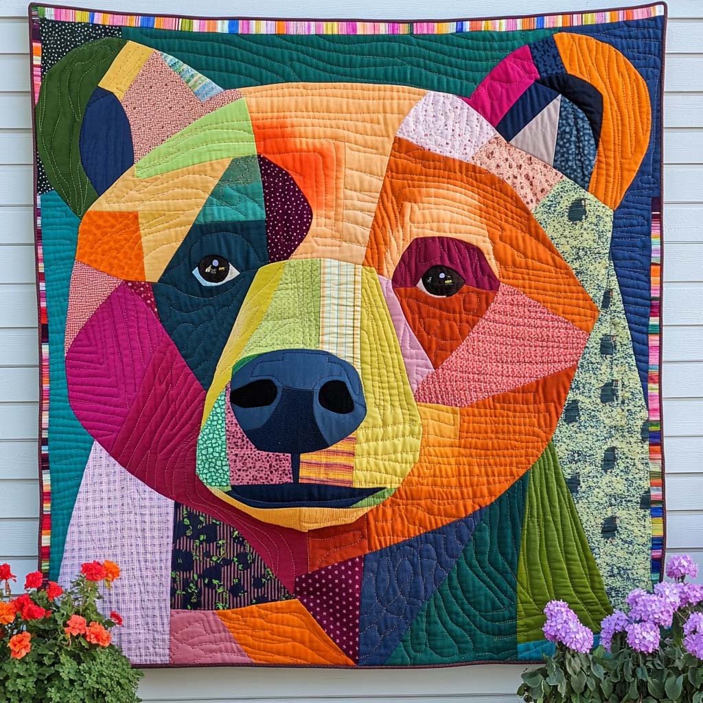 Riverbank Shadows Quilted Blanket Nice Throw Blanket Best Bear Gift Ideas