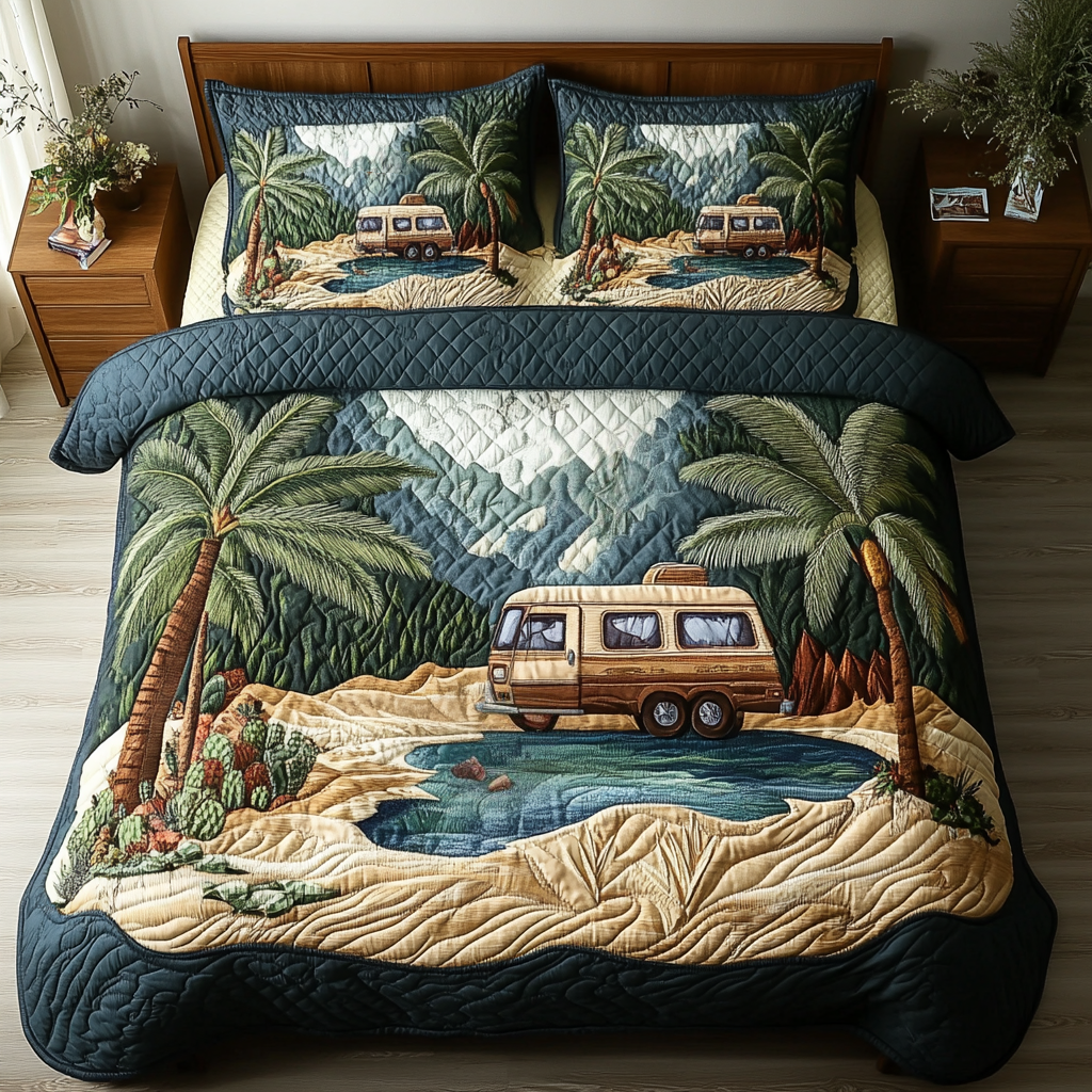 Road Bliss Quilted Bedding Set Duvet Cover Bedspreads Best Camping Gifts For Dad Father's Day Christmas Road Bliss Quilted Bedding Set Duvet Cover Bedspreads Best Camping Gifts For Dad Father's Day Christmas