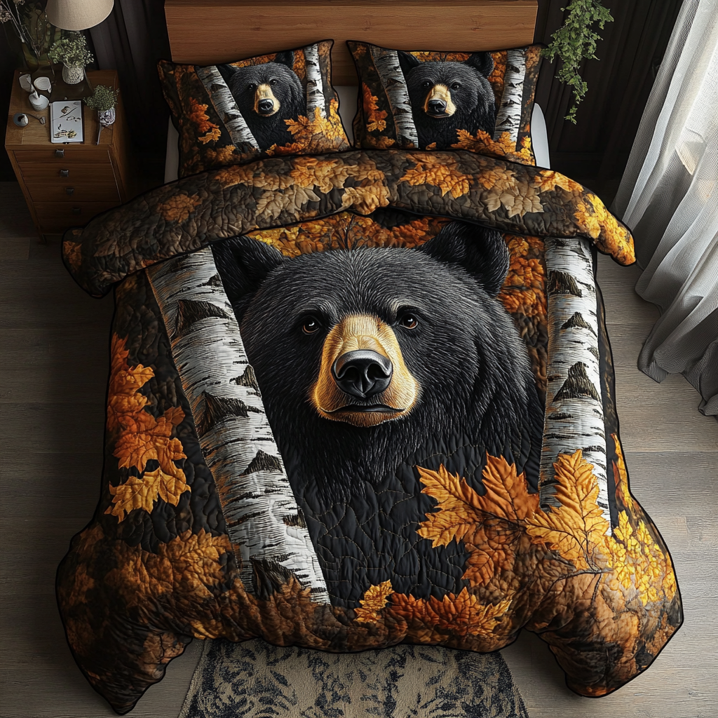 Roaming Wild Quilted Bedding Set Duvet Cover Bed Sheet Set Best Bear Gift Ideas Roaming Wild Quilted Bedding Set Duvet Cover Bed Sheet Set Best Bear Gift Ideas