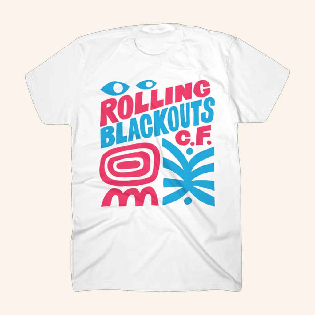 Rolling Blackouts Coastal Fever Merch Eyes White T-Shirt Gifts For Music Fans Rolling Blackouts Coastal Fever Merch Eyes White T-Shirt Gifts For Music Fans