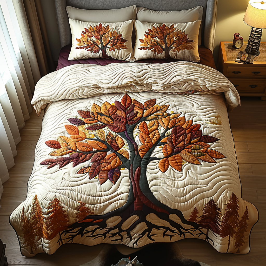 Rooted in Flame Quilted Bedding Set Duvet Cover Bedspreads Tree Of Life Gifts For Him Rooted in Flame Quilted Bedding Set Duvet Cover Bedspreads Tree Of Life Gifts For Him