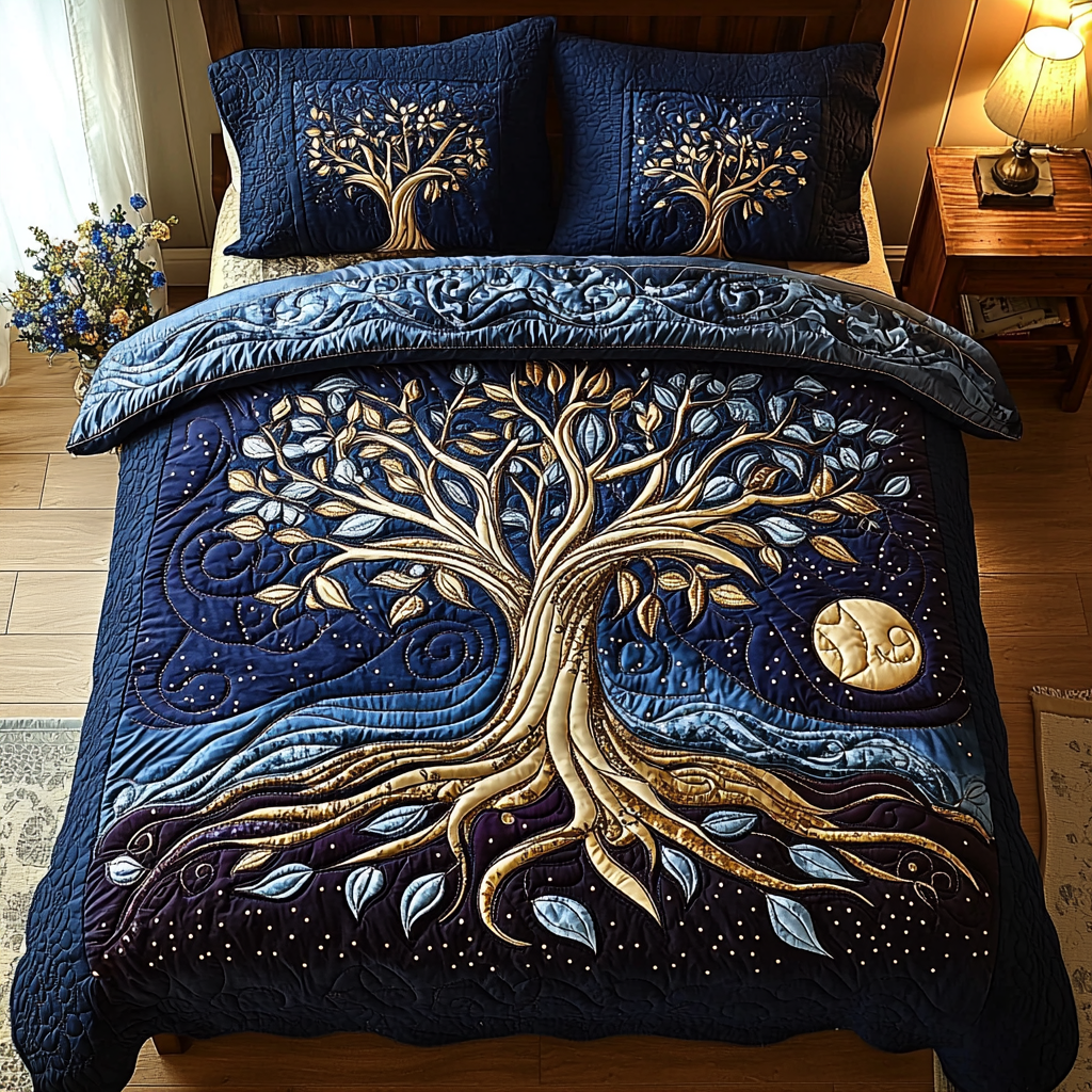 Rooted Light Quilted Bedding Set Duvet Cover Bedspreads Tree Of Life Gift Items Rooted Light Quilted Bedding Set Duvet Cover Bedspreads Tree Of Life Gift Items
