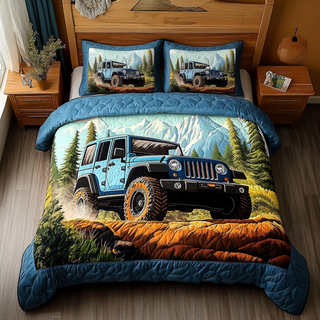 Rover Road Quilted Bedding Set Duvet Cover Bed Sheet Set Jeep Gifts For Guys Rover Road Quilted Bedding Set Duvet Cover Bed Sheet Set Jeep Gifts For Guys