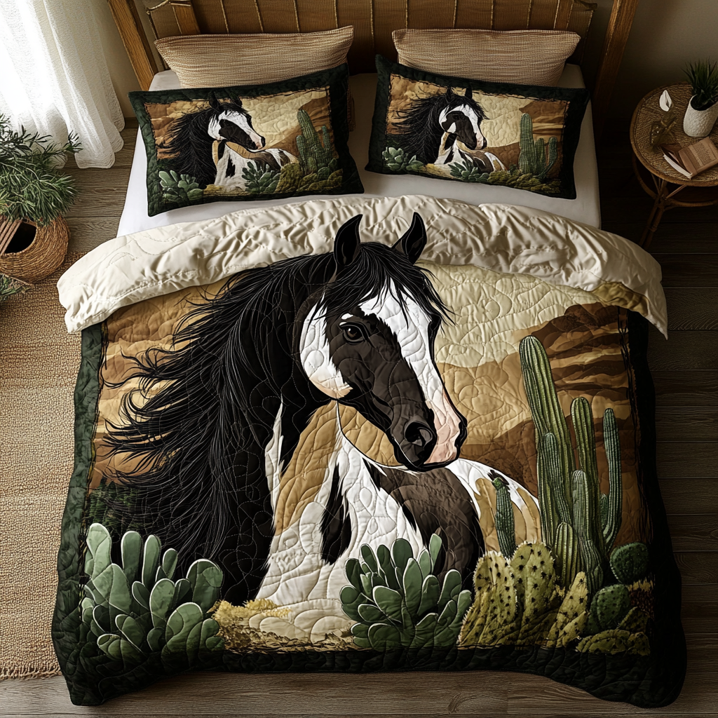 Run Wild Quilted Bedding Set Duvet Cover Bedspread Good Gifts For Horse Owners Run Wild Quilted Bedding Set Duvet Cover Bedspread Good Gifts For Horse Owners