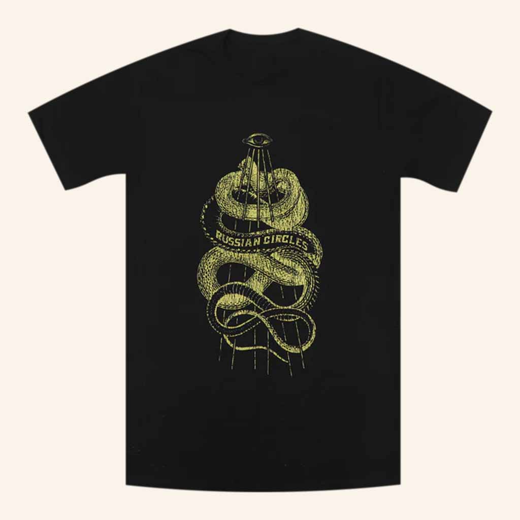 Russian Circles Merch Cosmic Serpent Black T-Shirt Music Related Gifts For Guys Russian Circles Merch Cosmic Serpent Black T-Shirt Music Related Gifts For Guys
