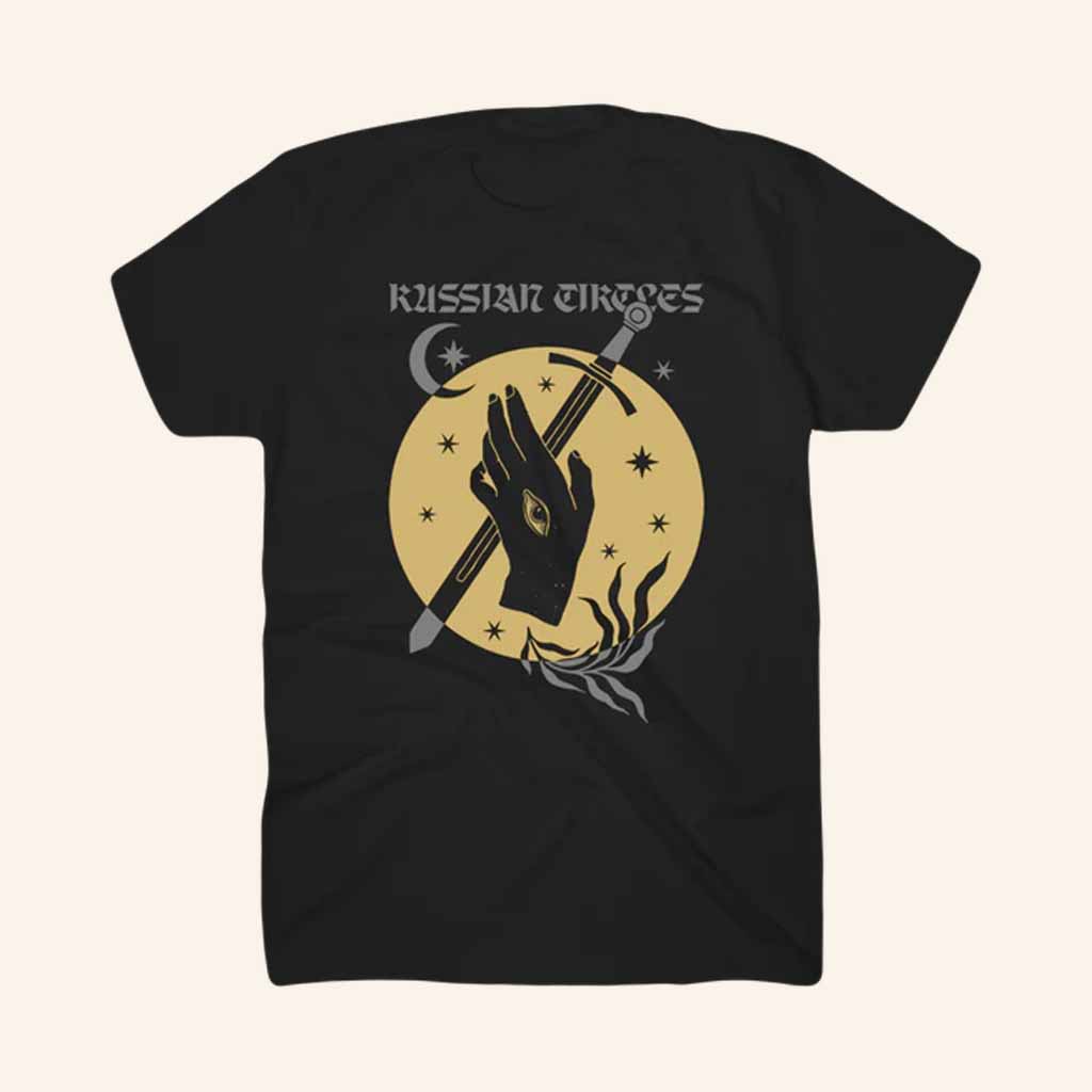 Russian Circles Merch Sword And Moon Black T-Shirt Best Gifts For Music Lovers Russian Circles Merch Sword And Moon Black T-Shirt Best Gifts For Music Lovers