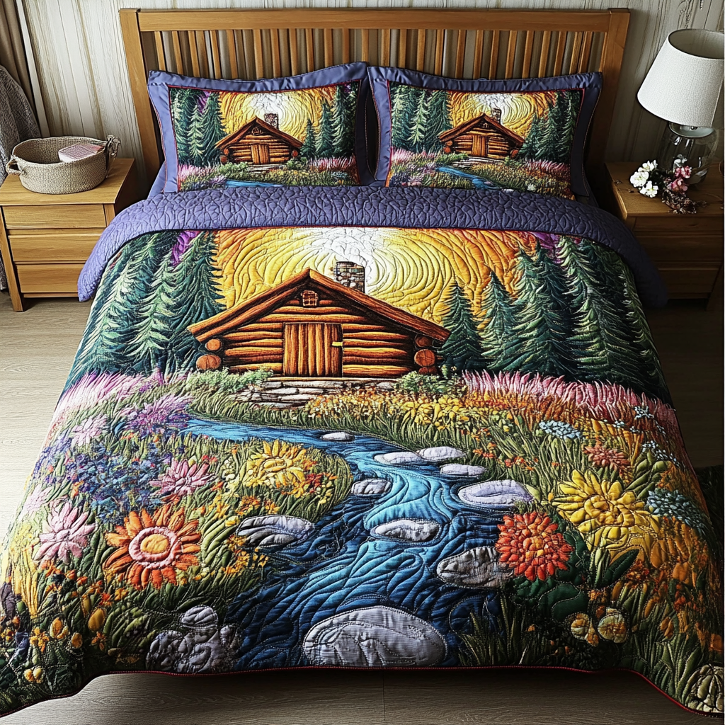 Rustic Glow Quilted Bedding Set Duvet Cover Bed Sheet Set Male Secret Santa Gifts Rustic Glow Quilted Bedding Set Duvet Cover Bed Sheet Set Male Secret Santa Gifts