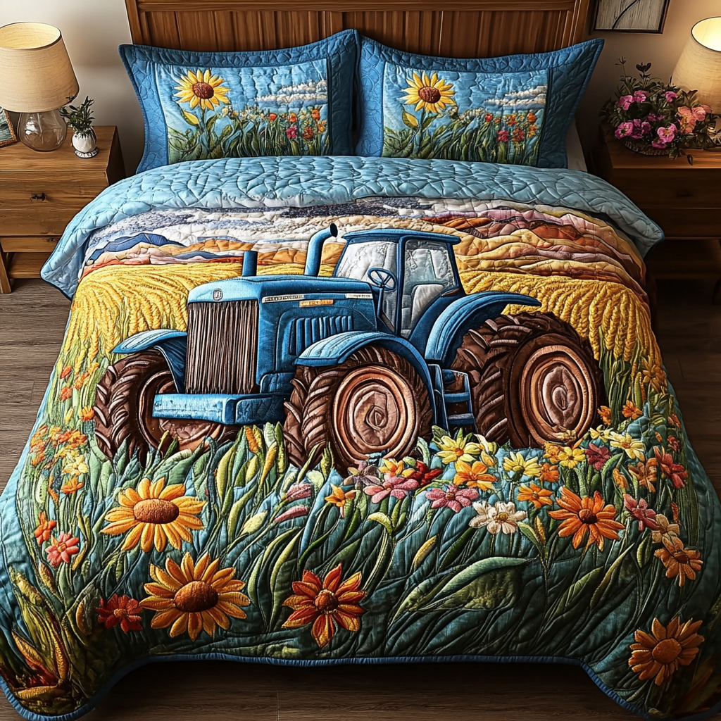 Rustic Ride Quilted Bedding Set Duvet Cover Bed Sheet Set Christmas Floral Gifts Rustic Ride Quilted Bedding Set Duvet Cover Bed Sheet Set Christmas Floral Gifts