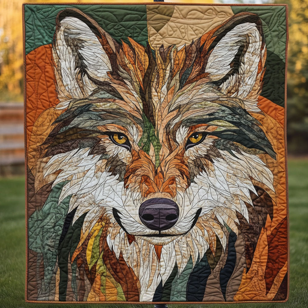 Rustic Wilderness Quilted Blanket Cute Colorful Blanket Wolf Gifts For Him Her Rustic Wilderness Quilted Blanket Cute Colorful Blanket Wolf Gifts For Him Her