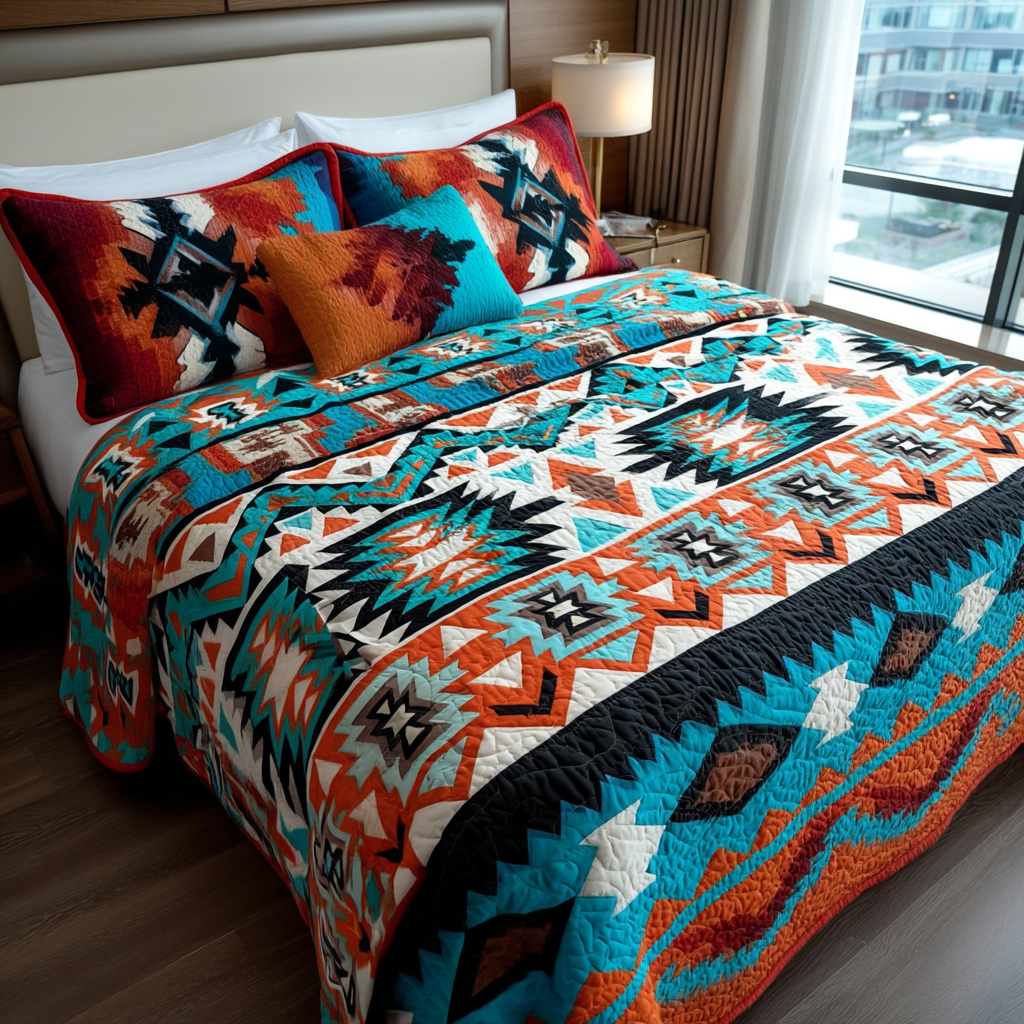 Sacred Journey Quilted Bedding Set Duvet Cover Bed Sheet Set Bison Merch Native American Sacred Journey Quilted Bedding Set Duvet Cover Bed Sheet Set Bison Merch Native American