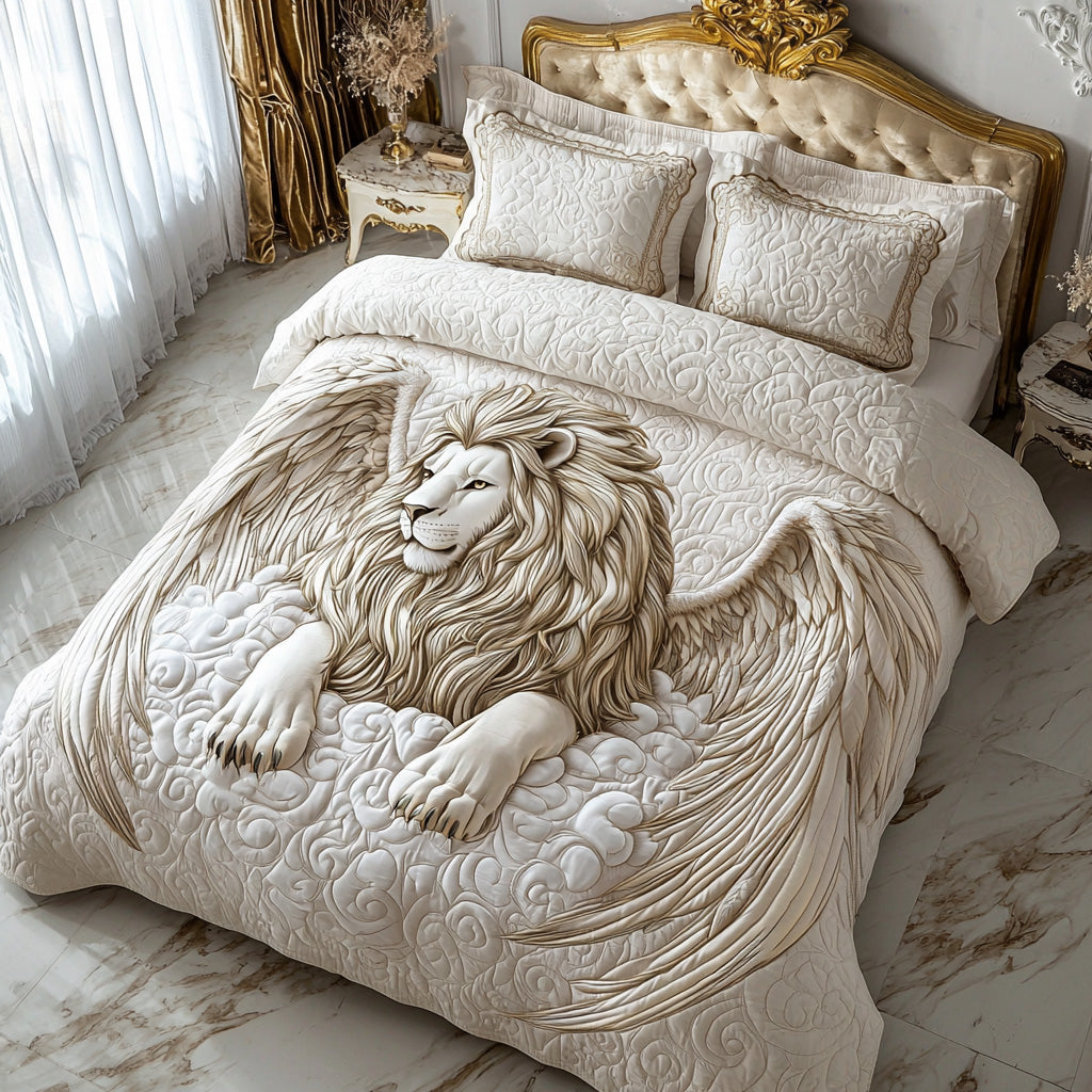 Sacred Lion Quilted Bedding Set Duvet Cover Merch Presents For People Who Love Lions Sacred Lion Quilted Bedding Set Duvet Cover Merch Presents For People Who Love Lions