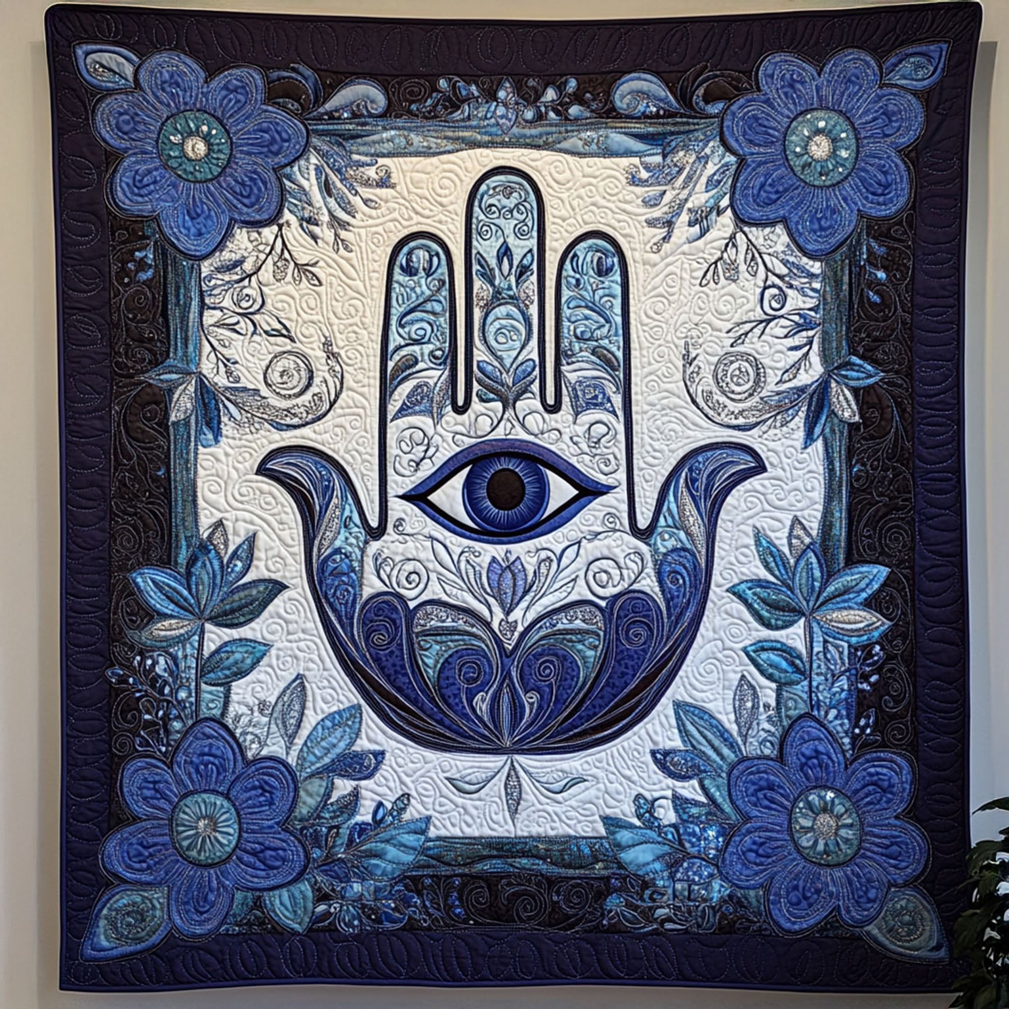 Sacred Mandala Quilted Blanket Sofa Throw Blanket Hamsa Hand Lotus Mandala Gifts Sacred Mandala Quilted Blanket Sofa Throw Blanket Hamsa Hand Lotus Mandala Gifts