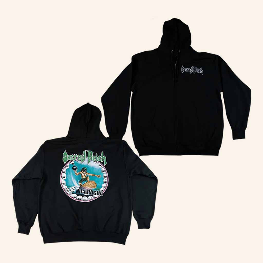 Sacred Reich Merch Surf Nicaragua Zip Hoodie Music Gift Ideas For Guys Sacred Reich Merch Surf Nicaragua Zip Hoodie Music Gift Ideas For Guys