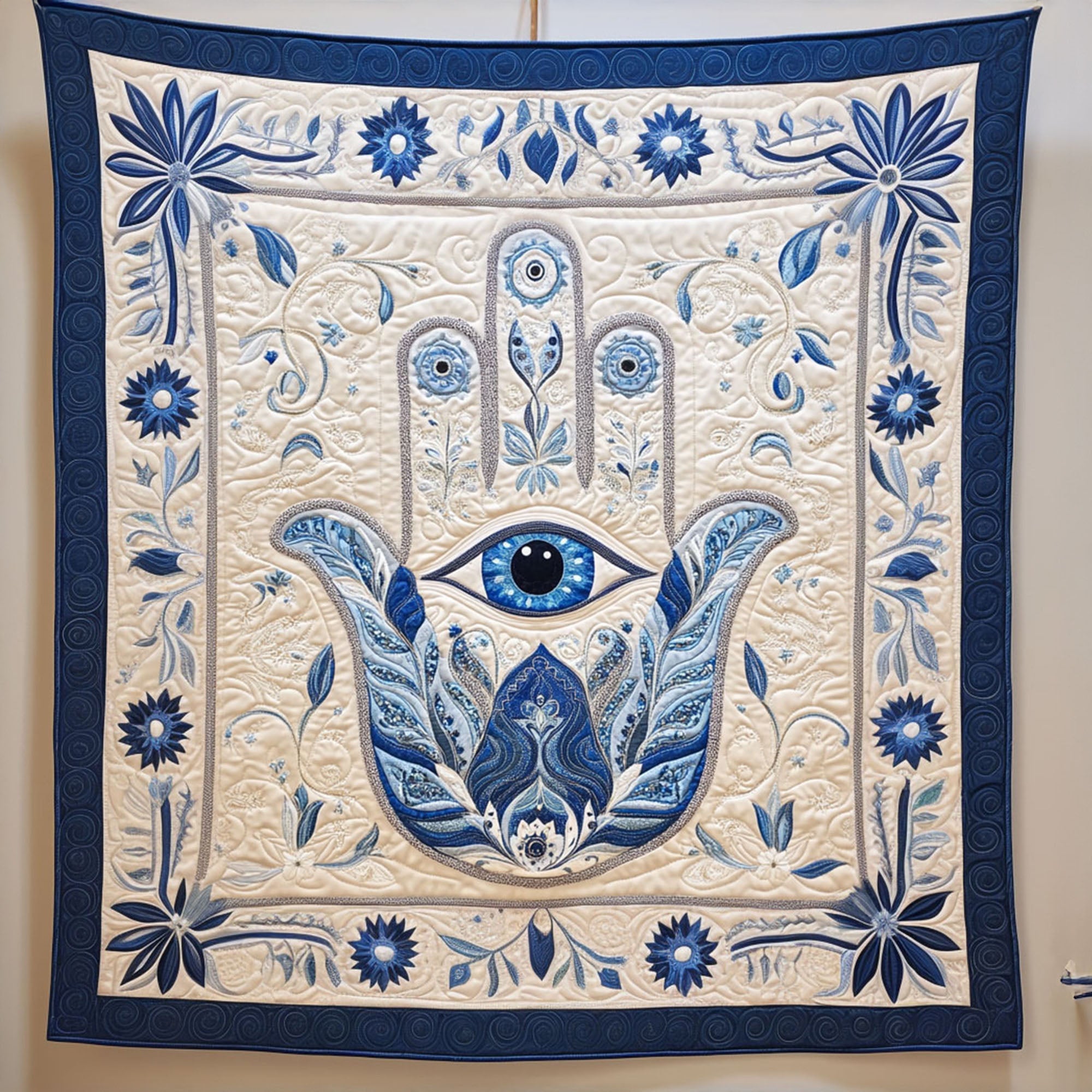 Sacred Unity Quilted Blanket Sofa Throw Blanket Hamsa Hand Lotus Mandala Gifts Sacred Unity Quilted Blanket Sofa Throw Blanket Hamsa Hand Lotus Mandala Gifts
