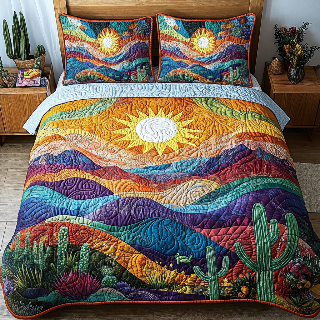 Saguaro Spirit Quilted Bedding Set Duvet Cover Bedspread Unique Cactus Gifts Saguaro Spirit Quilted Bedding Set Duvet Cover Bedspread Unique Cactus Gifts