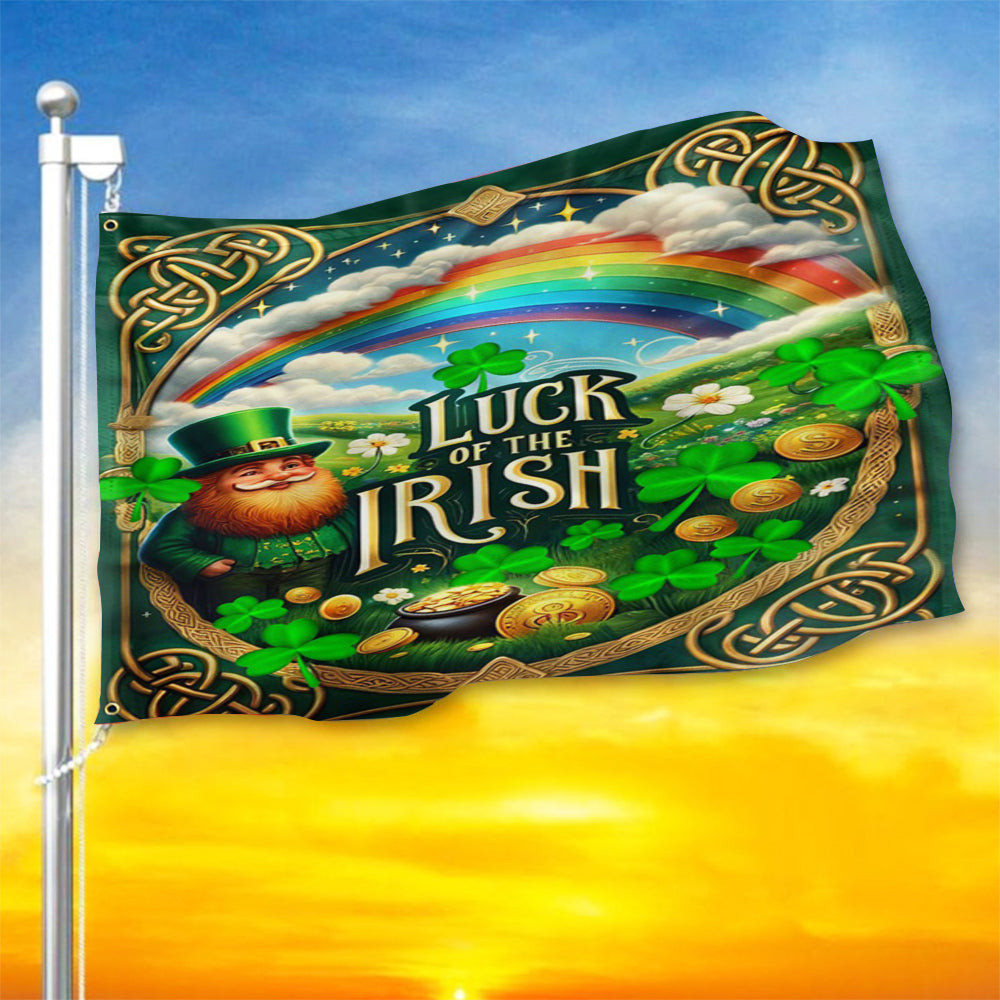 Saint Patrick's Day Luck Of The Irish Flag St Patrick's Day Flag For Irish Gifts Saint Patrick's Day Luck Of The Irish Flag St Patrick's Day Flag For Irish Gifts