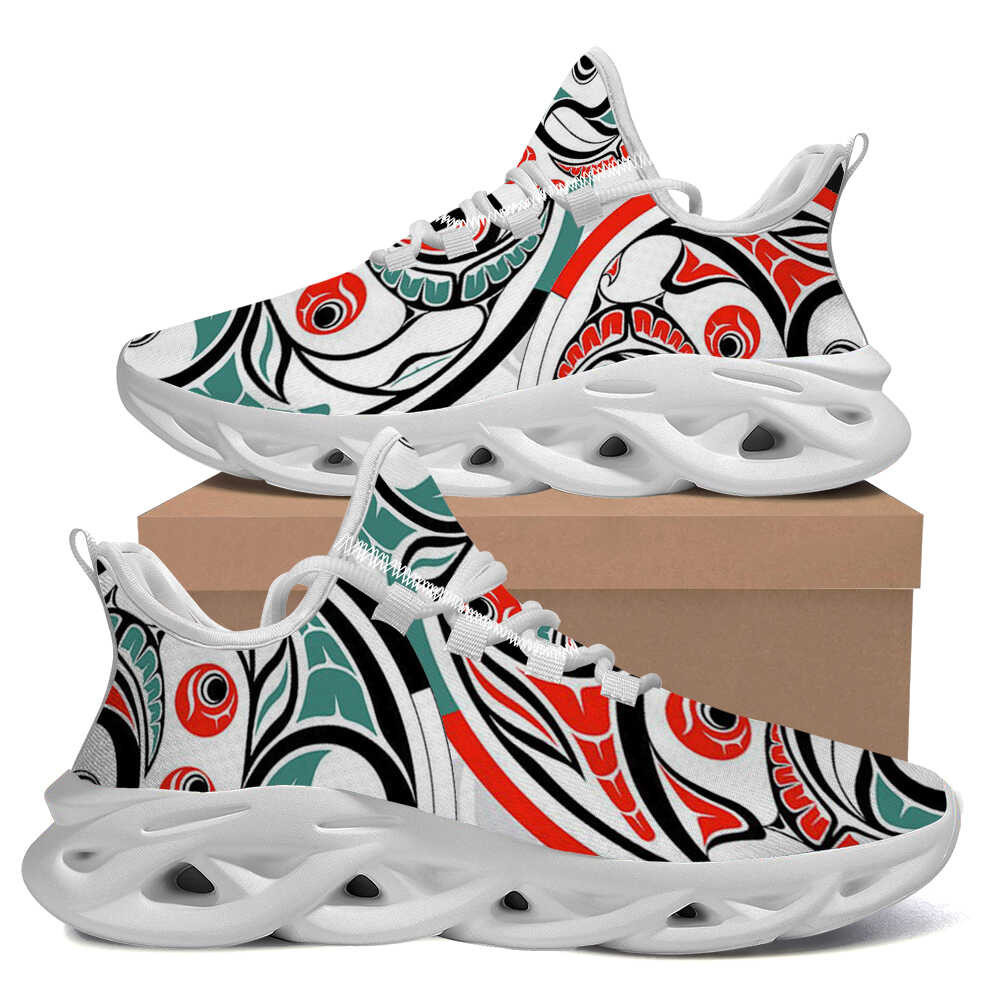 Salmon symbolizes Cycle Of Life Max Soul Shoes Native American Style Sneakers Salmon symbolizes Cycle Of Life Max Soul Shoes Native American Style Sneakers
