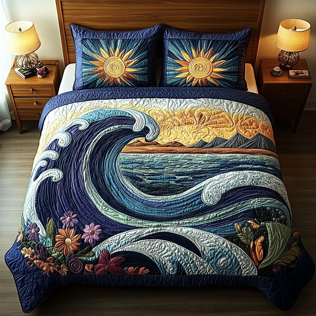 Salt Serenity Quilted Bedding Set Duvet Cover Bed Sheet Set Unique Beach Gifts Salt Serenity Quilted Bedding Set Duvet Cover Bed Sheet Set Unique Beach Gifts