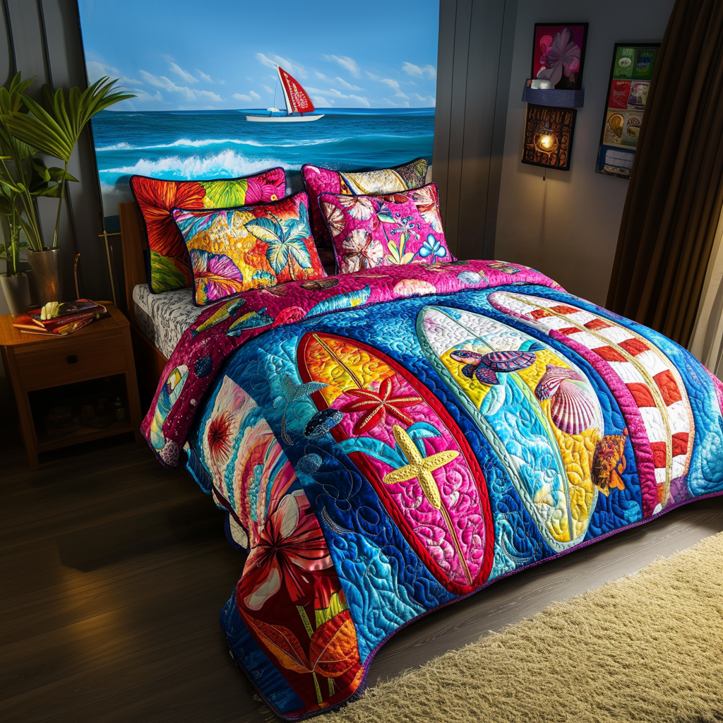 Salty Air Quilted Bedding Set Duvet Cover Bed Sheet Set Beach Gifts For Her Salty Air Quilted Bedding Set Duvet Cover Bed Sheet Set Beach Gifts For Her