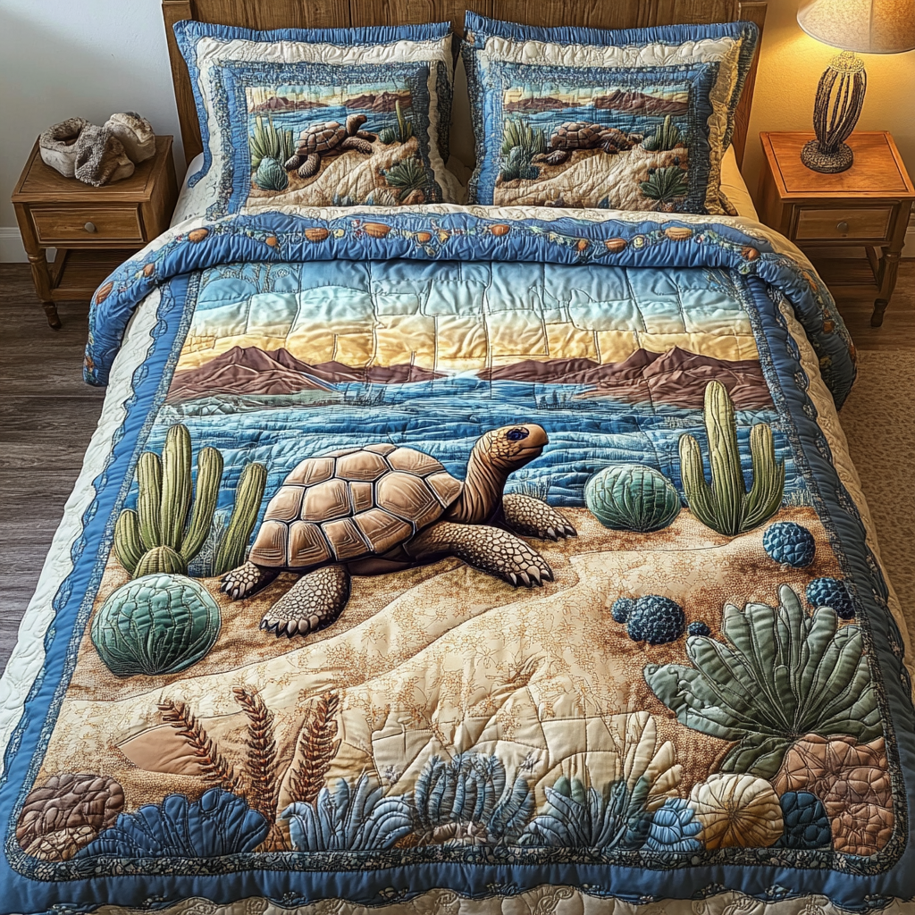 Sand Shell Quilted Bedding Set Duvet Cover Bedspread Christmas Presents For Sea Turtle Lovers Sand Shell Quilted Bedding Set Duvet Cover Bedspread Christmas Presents For Sea Turtle Lovers