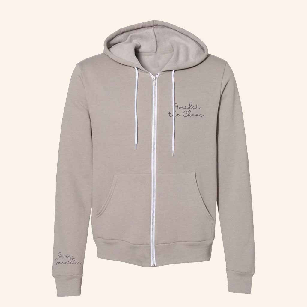 Sara Bareilles Merch Amidst The Chaos Zip Hoodie Christmas Ideas For Wife Sara Bareilles Merch Amidst The Chaos Zip Hoodie Christmas Ideas For Wife