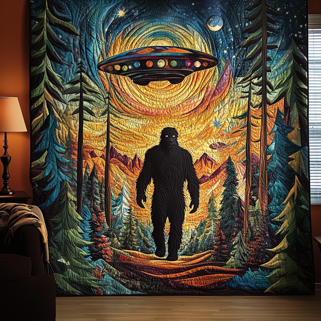 Sasquatch Backyard Quilted Blanket Sofa Throw Blanket Great Gifts For Tweens Sasquatch Backyard Quilted Blanket Sofa Throw Blanket Great Gifts For Tweens