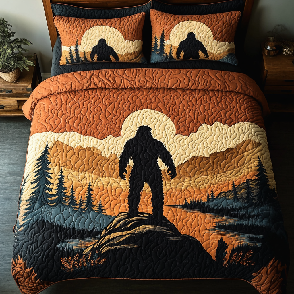 Sasquatch Sunset Quilted Bedding Set Duvet Cover Merch Bigfoot Gift Items Sasquatch Sunset Quilted Bedding Set Duvet Cover Merch Bigfoot Gift Items