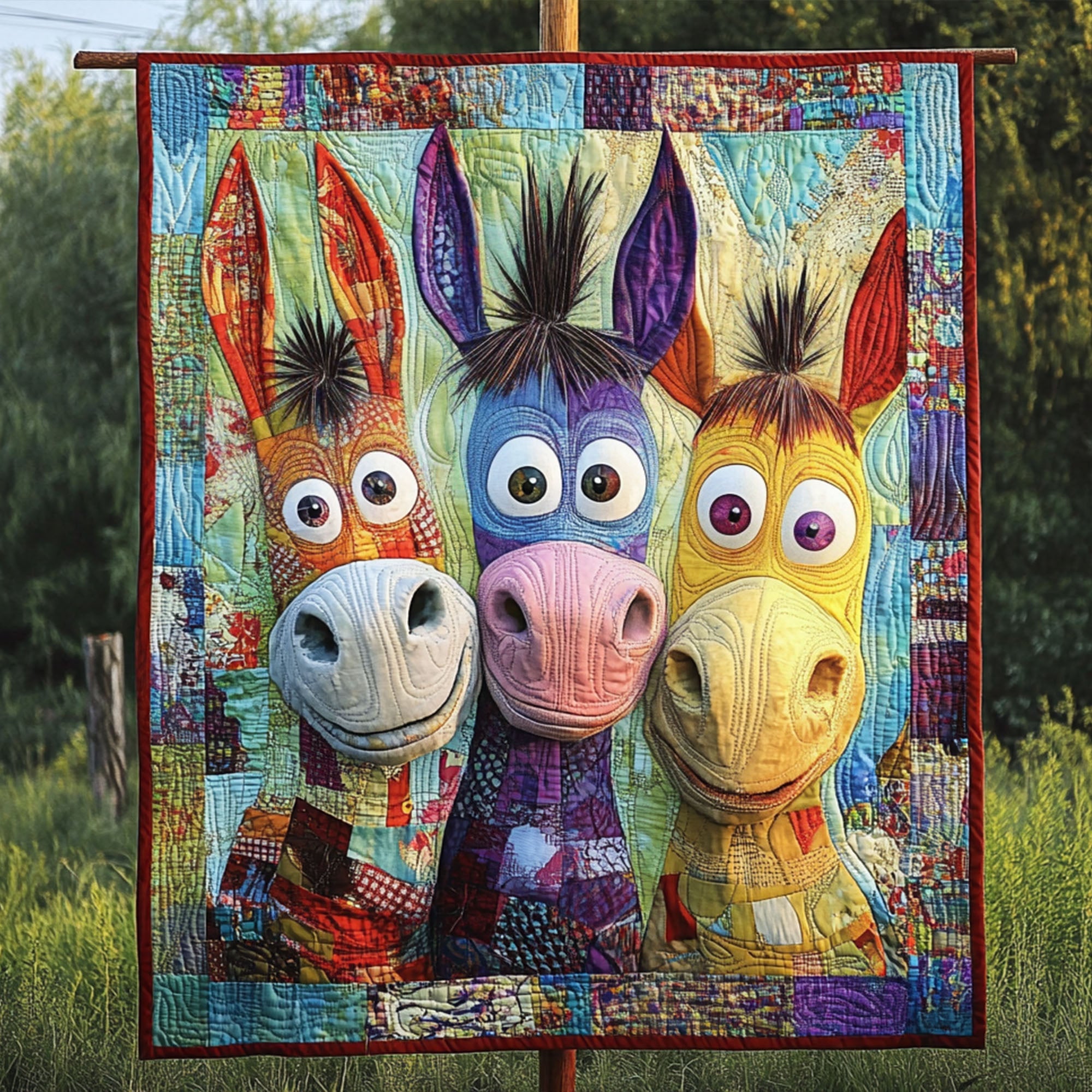 Sassy Saddlebacks Quilted Blanket Sofa Throw Blanket Gifts For Donkey Lovers Sassy Saddlebacks Quilted Blanket Sofa Throw Blanket Gifts For Donkey Lovers