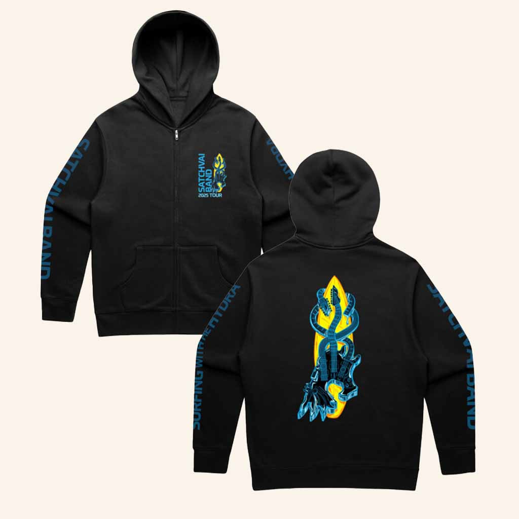 Satriani Merch Surfing With The Hydra Tour 2025 Hoodie Gift Ideas For Music Lovers