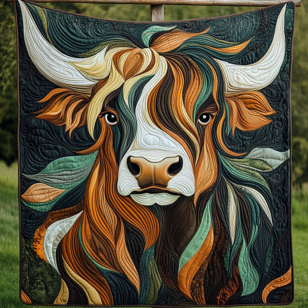 Scottish Highland Beauty Quilted Blanket Sofa Throw Blanket Farm Highland Cattle Gifts Scottish Highland Beauty Quilted Blanket Sofa Throw Blanket Farm Highland Cattle Gifts