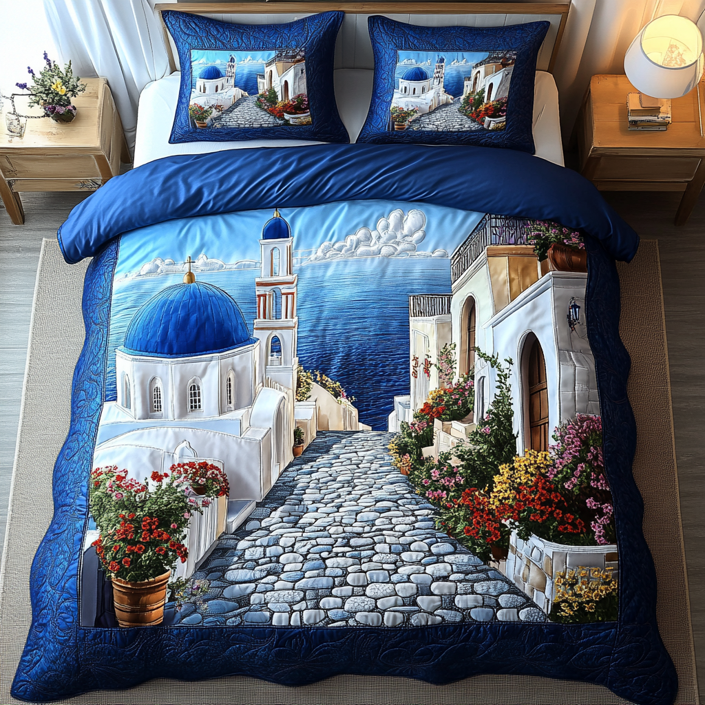 Sea Breeze Quilted Bedding Set Duvet Cover Merch Family Shirt Ideas For Christmas