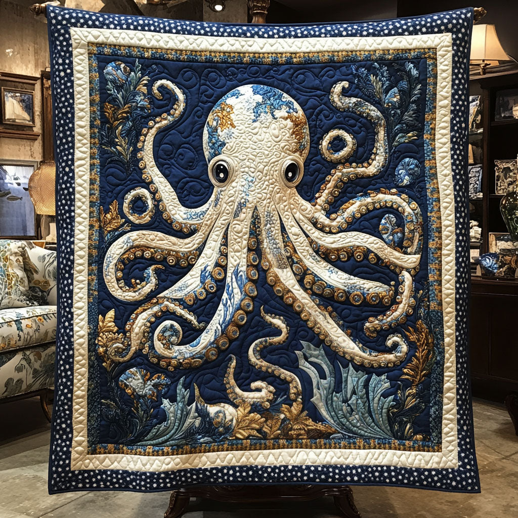 Sea Giant Quilted Blanket Cute Throw Blanket Octopus Gifts For Him Her Sea Giant Quilted Blanket Cute Throw Blanket Octopus Gifts For Him Her
