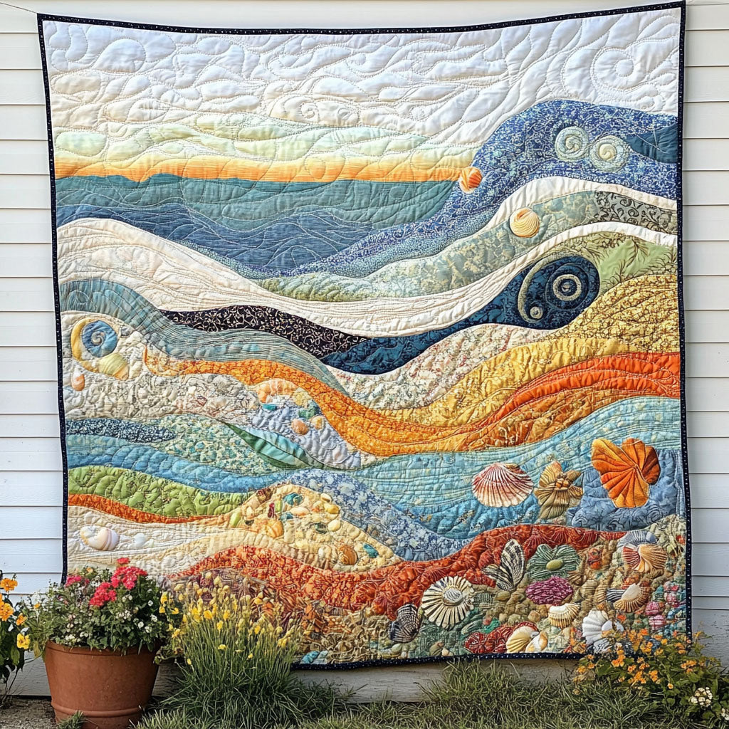 Seaside Medley Quilted Blanket Sofa Throw Blanket Christmas Gift Ideas For Beach Lovers Seaside Medley Quilted Blanket Sofa Throw Blanket Christmas Gift Ideas For Beach Lovers