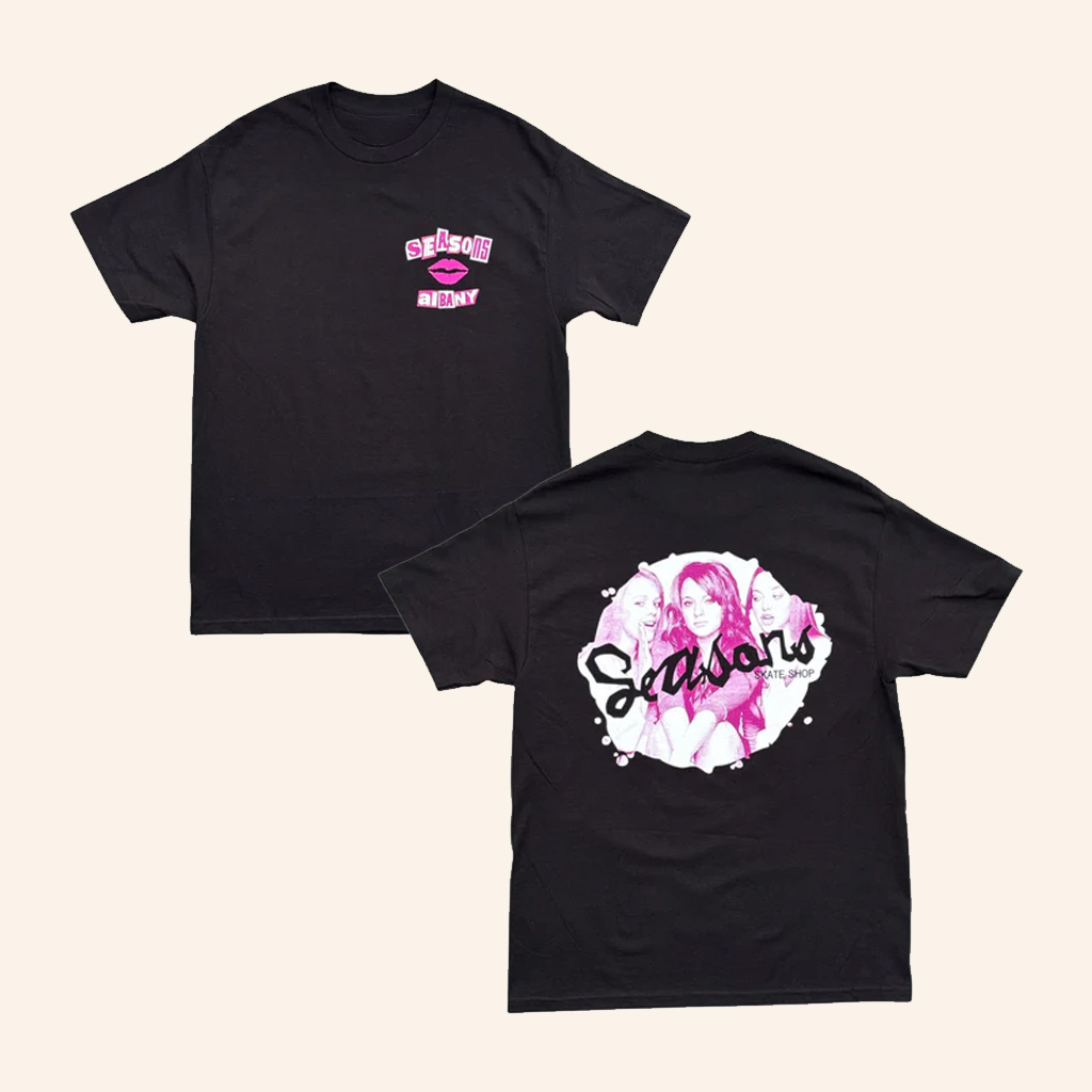Seasons Skate Merch Seasons Albany Black T-Shirt Wife Christmas Gift Ideas